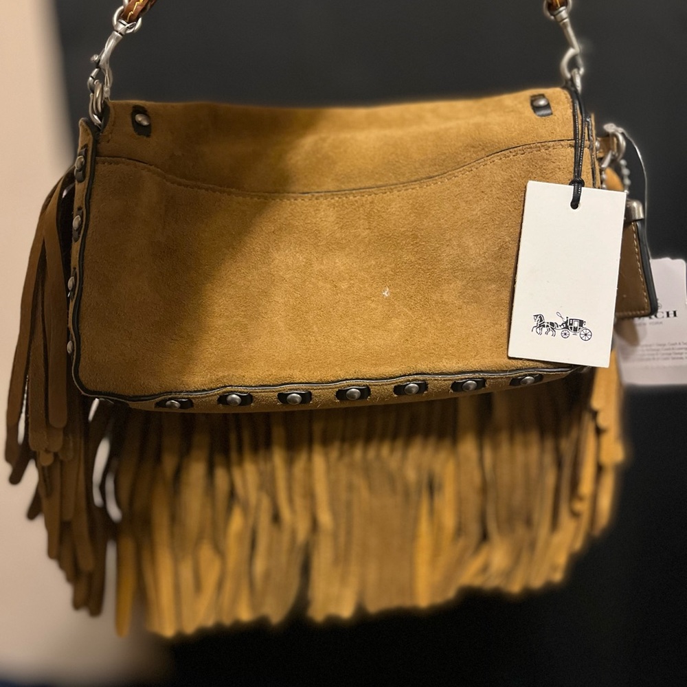 Coach limited edition suede fringe purse. - Picture 4 of 8